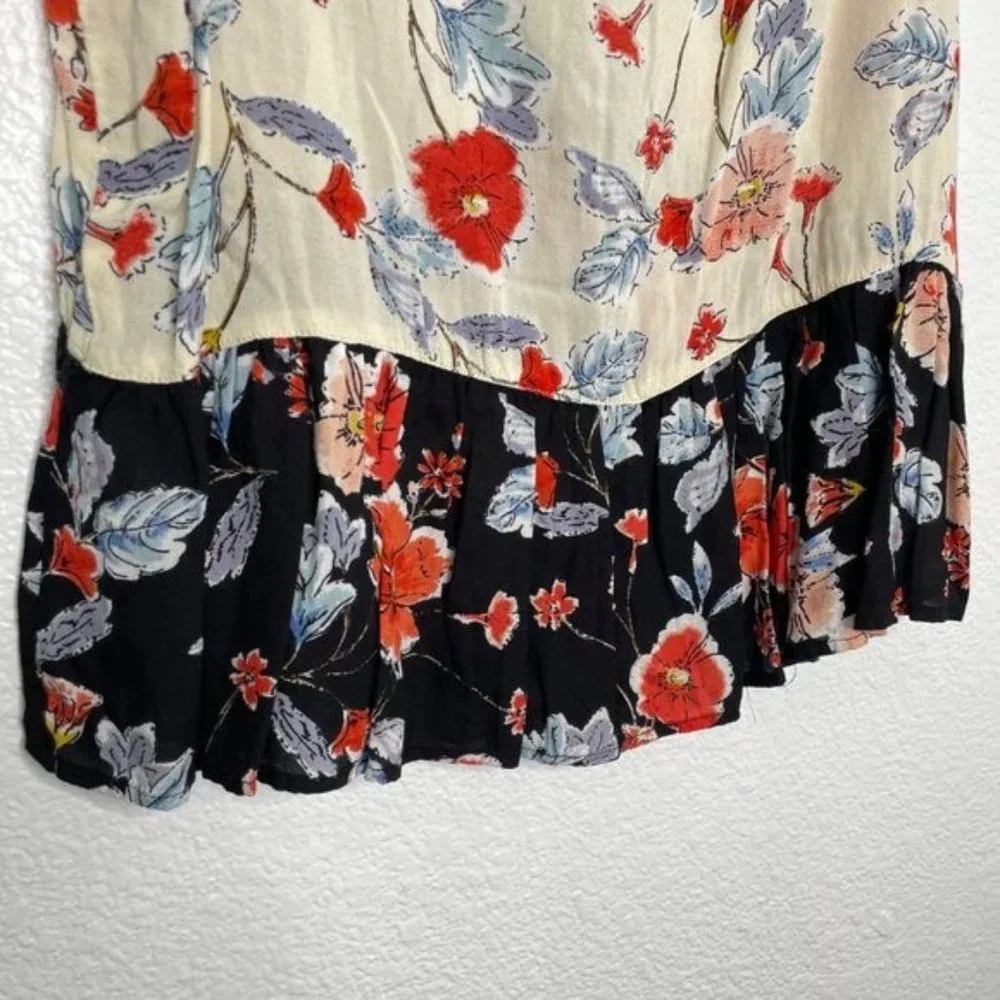 Patrons of Peace Women's Size M Floral Casual Pullover Sleeveless V-Neck Blouse - Picture 12 of 15